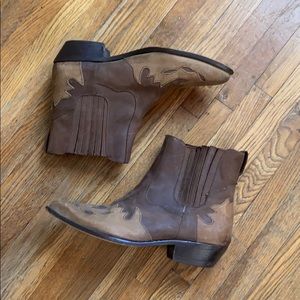 Vintage ankle cowboy boots western VTG